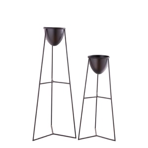 Macetas decorativas para interior, diseño popular de metal, grande, estilo moderno, soporte de flores para decoración del hogar - Product Image 1