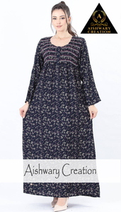Vestido Midi tipo túnica elegante con patrón geométrico bordado tradicional para mujer, 100% algodón, ajuste Regular, transpirable, sostenible - Product Image 3
