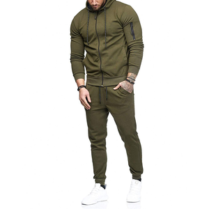 Chándal de entrenamiento de lana Tech para gimnasio de hombre, conjunto de dos piezas de ropa deportiva para otoño, Jogging, diseño transpirable - Product Image 3