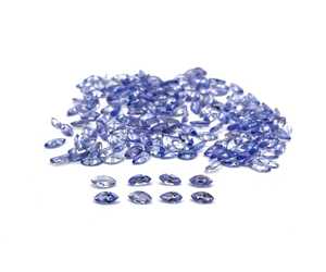 Perles de pierres précieuses taillées marquise en tanzanite naturelle 2.5x5mm pour la fabrication de boucles d'oreilles pierre de tanzanite calibrée à facettes au prix de gros - Product Image 5