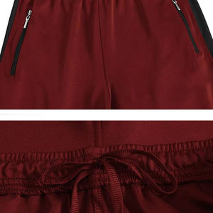 Survêtements pour hommes de couleur unie marron de haute qualité, simples, col montant, entièrement personnalisés, vente en gros de survêtements - Product Image 6