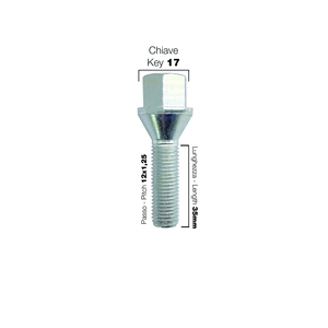10 pernos ch.17 12x1.25 l.35mm - Product Image 2