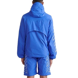 Conjunto de cortavientos unisex personalizado impermeable al aire libre de alta calidad de material de poliéster de nailon cremallera precio al por mayor 2025 chándal - Product Image 2