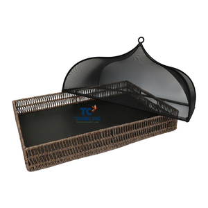 Best-seller Plateau de service en jonc de mer avec housse en lin pour le ramadan et les vacances de l'Aïd - Product Image 2