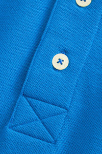 เสื้อโปโลใส่สบายสีฟ้าสดใสคลาสสิกสั่งทำได้ตราใหม่ล่าสุด - Product Image 4