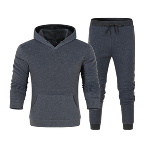 Ropa de invierno con logotipo personalizado para hombre, chándal de algodón 100% transpirable duradero, patrón sólido de talla grande para uso en exteriores, último estilo - Product Image 3