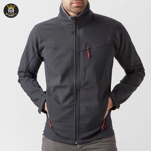 Chaqueta Softshell Impermeable de Alta Calidad para Hombre, Chaqueta Deportiva para Invierno con Cuello Alto y Logotipo Frontal - Product Image 1