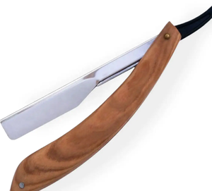 Diseño en Barber Razor Hombres Productos de afeitado en húmedo Hoja única Acero inoxidable súper con mango de madera - Product Image 6