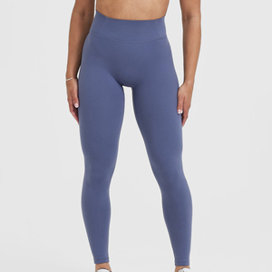 High Quality Workout Yoga Fitness Leggings High Waisted Leggings <b>for</b> <b>Women</b> Solid Color Spandex <b>Nylon</b> <b>Women's</b> Leggings - Product Image 1