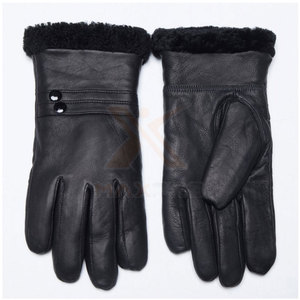 Comfortable Unisex Leather Winter Outdoor Fashion <b>Gloves</b> Touchscreen Breathable Design OEM Custom Service Low Price Keeping Warm - Product Image 1