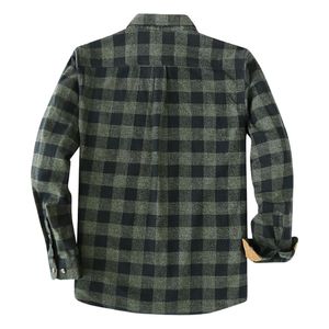 Heavyweight Check Men Flannel <b>Shirt</b> Fleece Lined Winter Warm <b>Shirt</b> Long Sleeve Casual <b>Button</b> Up Thermal Work <b>Shirt</b> - Product Image 2