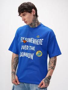 T-shirt en coton surdimensionné de qualité supérieure du fabricant, 240 g/m², pour hommes, 220 grammes, style hip-hop, streetwear, design uni - Product Image 4