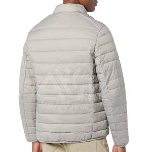 Chaqueta acolchada ligera para hombre OEM, chaqueta de invierno con cremallera, fabricante mayorista personalizado - Product Image 2
