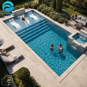 Piscina de Acrílico de Lujo Personalizada para Exteriores, Piscina Elevada Encantadora de Gran Tamaño, Piscina de Fibra de Vidrio para Hotel o Villa, Spa - Product Image 4