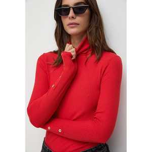 Pull à col roulé avec détail boutonné sur les manches - Product Image 3