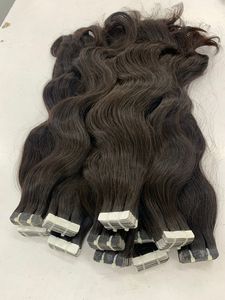 Venta al por mayor indio Remy Virgen cutícula alineada Tape-In Extensiones de cabello humano crudo para extensiones de cabello - Product Image 2