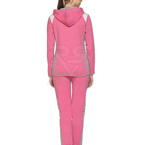 Ropa Deportiva de Punto de Algodón 100% de Alta Calidad para Mujer, con Capucha, Diseño Sólido, Chándal Informal, Ropa Deportiva de Invierno - Product Image 4