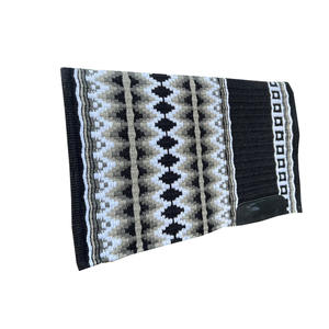 แผ่นรองอานม้าขนสัตว์สไตล์ตะวันตกหลากสี - Product Image 1