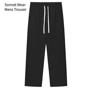 Pantalons décontractés pour hommes avec taille élastique et poches - Product Image 5