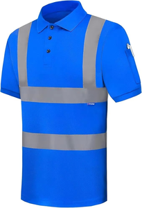 Chemises de sécurité haute visibilité en tricot respirant et surdimensionné pour la construction, avec protection réfléchissante – Vente en gros - Product Image 4
