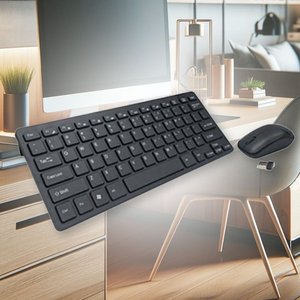 *OUTLET* <strong>Wireless</strong> <strong>Keyboard</strong> and Mouse Kit, Italian Layout, 2.4Ghz <strong>USB</strong> Receiver, Ultra-Thin - Electronics / <strong>Computers</strong> - Product Image 3