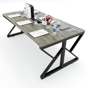 KConcept 200x100 Conference <b>Table</b> Assembled Steel Legs for School Home <b>Office</b> Hospital Living Room Supermarket Bedroom - Product Image 1