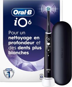 Brosse à dents électrique Oral-B iO Série 6 avec (1) tête de brosse, Noir Lava - Product Image 5