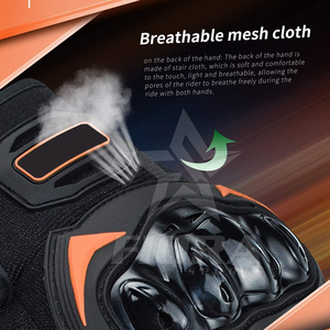 Guantes de Motociclismo FIQRA SPORTS Unisex de Cuero Genuino, Transpirables, con Protección UV, Antideslizantes, Cierre de Cordones, Dedos Completos - Product Image 3
