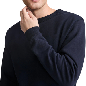 Sweat-shirt d'hiver à col rond en molleton brossé de poids moyen de qualité supérieure pour hommes, pull en coton mélangé personnalisé, poignets côtelés, coupe classique, personnalisé - Product Image 4