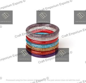 Brazalete de resina artesanal, joyería de moda - Product Image 6