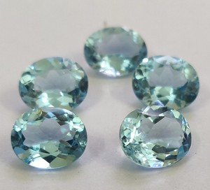 Topacio azul cielo natural corte mm ovalado facetado 7x9mm-Topacio azul cielo suelto ovalado - Product Image 1