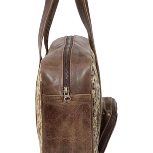 Brown Cowhide Soft Luxury Classic Portable Messenger <b>Bag</b> Unisex Genuine Leather Large Capacity Office Travel <b>Bag</b> Hot Sale - Product Image 4