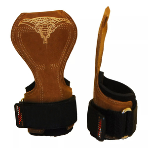 Empuñaduras Cobra para levantamiento de pesas ajustables con logotipo personalizado, correas de cuero, muñequera, levantamiento de pesas para unisex - Product Image 4