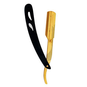 Maquinilla de afeitar profesional de doble hoja para hombre con mango de madera y bolsa Desechable cara y cuerpo uso perfecto afeitado - Product Image 5