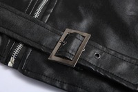 Blouson d'hiver pour homme en cuir véritable, style bomber, imperméable, chaud, tendance, décontracté, style motard, avec fermeture frontale