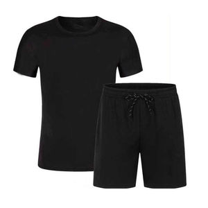 Ensemble de survêtement décontracté pour homme, nouveau modèle été 2026, t-shirt à manches courtes et short, ensemble 2 pièces uni, vêtements de marque pour homme, vente en gros - Product Image 3