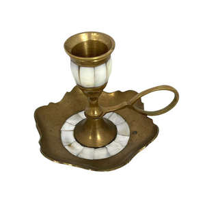 Bougeoir artisanal en fer, décoration de table, bougeoir décoratif, candélabre, décoration de table, décoration de la maison, utilisations au restaurant - Product Image 4