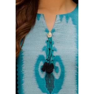 Conjunto de Traje de Mujer de 3 Piezas sin Costuras con Jacquard y Dupatta de Pashmina Estampada MJ-42058 - Product Image 6