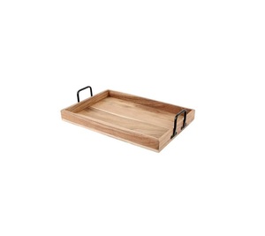 Plateau de service en bois, parfait pour les nouveaux propriétaires, offert comme objet de décoration représentant la chaleur, l'hospitalité, un geste attentionné - Product Image 2