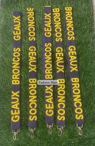 Correas de Gameday hechas a mano con cuentas, de algodón estilo elegante cadena Ins, dijes de teléfono de plástico desmontables para personalizar nombres universitarios - Product Image 5