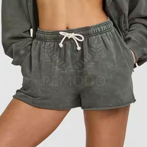 Élégant rétro Cutoff lavage à l'acide femmes Shorts confort quotidien Shorts pour femmes 2025 - Product Image 4