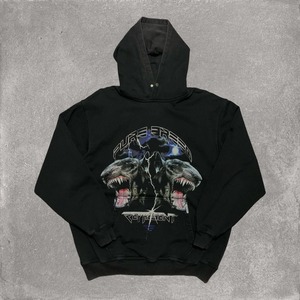 Sudadera con capucha negra Vintage de raza pura pequeña, sudaderas con capucha para hombre de peso pesado, venta al por mayor, sudaderas con capucha para hombre de gran tamaño de algodón pesado lavado - Product Image 1