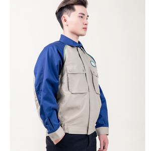 Ensembles d'uniformes de travail respirants pour hommes Production OEM dans le monde entier du fabricant vietnamien Emballage en poly-sac - Product Image 4