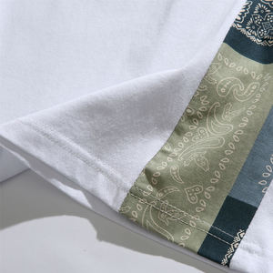 Nouveauté T-shirt oversize unisexe 100% coton avec impression personnalisée et col montant, logo, vente en gros d'impression numérique pour hommes - Product Image 5