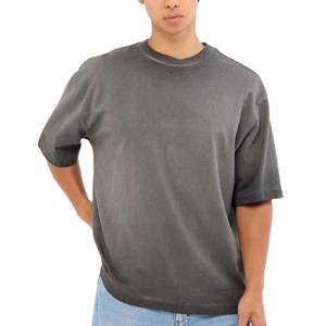 เสื้อยืดคอกลมทรงหลวมแบบเรกูลาร์ฟิต ดีไซน์ใหม่ ผ้าแคนวาส สำหรับผู้ชาย ไซส์พลัส แห้งเร็ว ระบายอากาศได้ดี รับสั่งทำ - Product Image 1