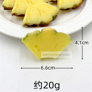 Thực tế nhân tạo dứa Slice Prop cho nhiếp ảnh sáng tạo hiển thị thực phẩm phong cách thực phẩm nhiếp ảnh Prop - Product Image 5