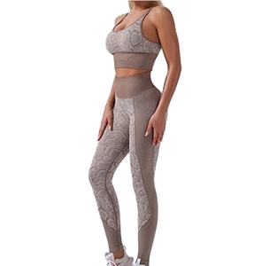 Traje de yoga Fitness Gimnasio Ropa deportiva Personalizada Mujer Fitness Correr Transpirable Sublimado Estampado Sujetador Leggings Conjunto Ropa de yoga Trajes - Product Image 1