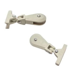 Extrémité de poulie pivotante ronde ivoire pour auvent extérieur Accessoires en plastique imprimés professionnels, fabriqués en Italie - Product Image 6
