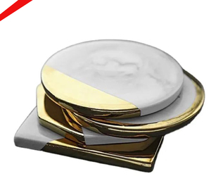 2026 Simple <b>Silver</b> finished Round Shape <b>Coaster</b> For Hotel Home - Product Image 5