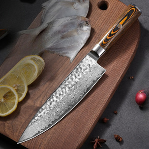Vente en gros Personnalisé Qualité supérieure OEM ODM Service Couteau de chef professionnel Damas Couteaux de chef de cuisine japonais Lame fixe - Product Image 2